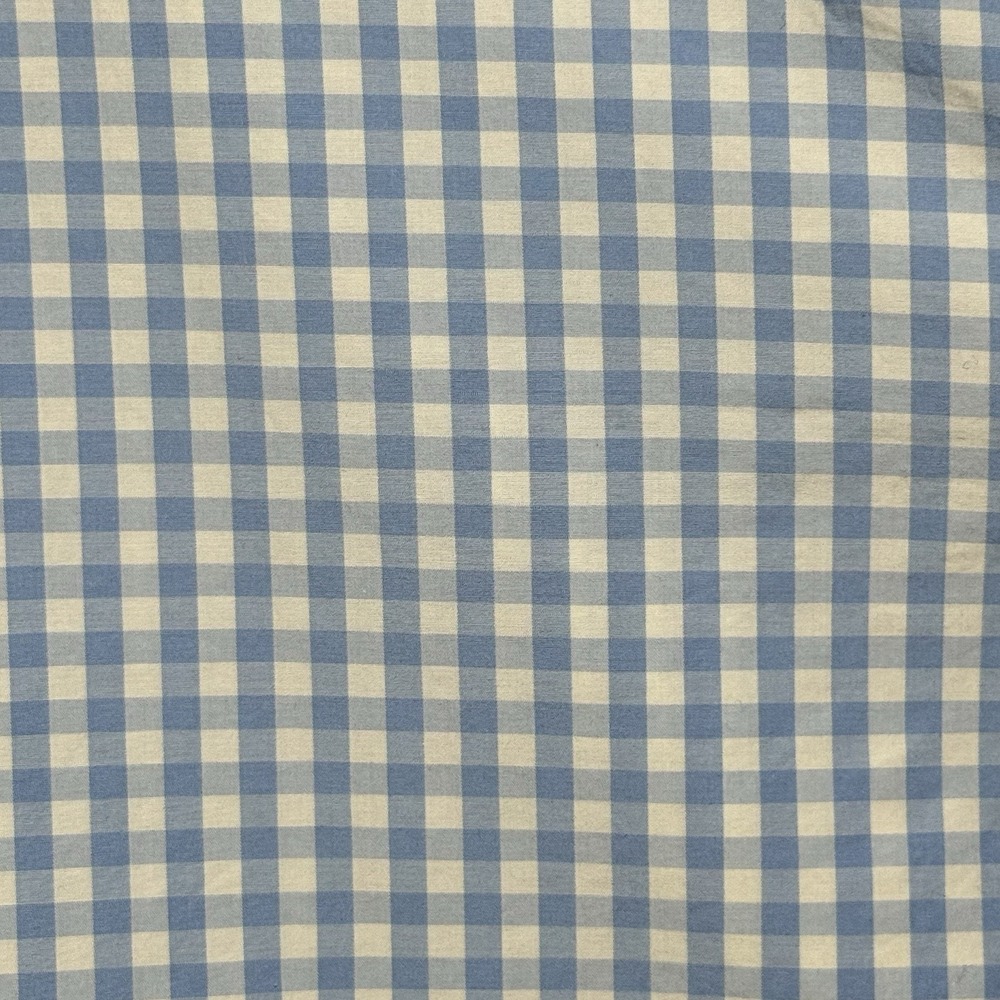 UNTUCKit Mens XL Blue White Gingham Check Button Up Shirt Long Sleeve Cotton - Picture 3 of 11